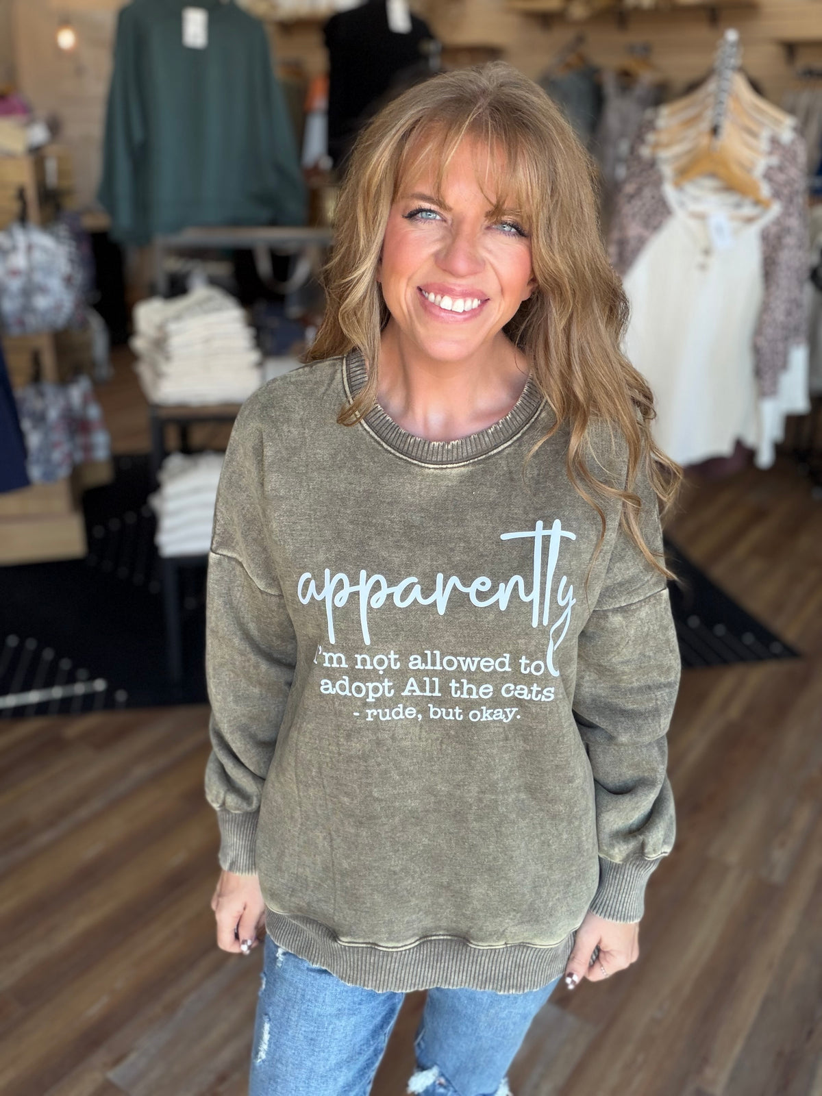 Adopt ALL The Cats Crew Sweatshirt
