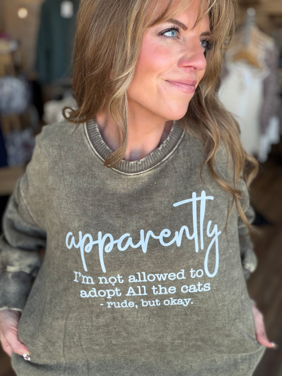 Adopt ALL The Cats Crew Sweatshirt