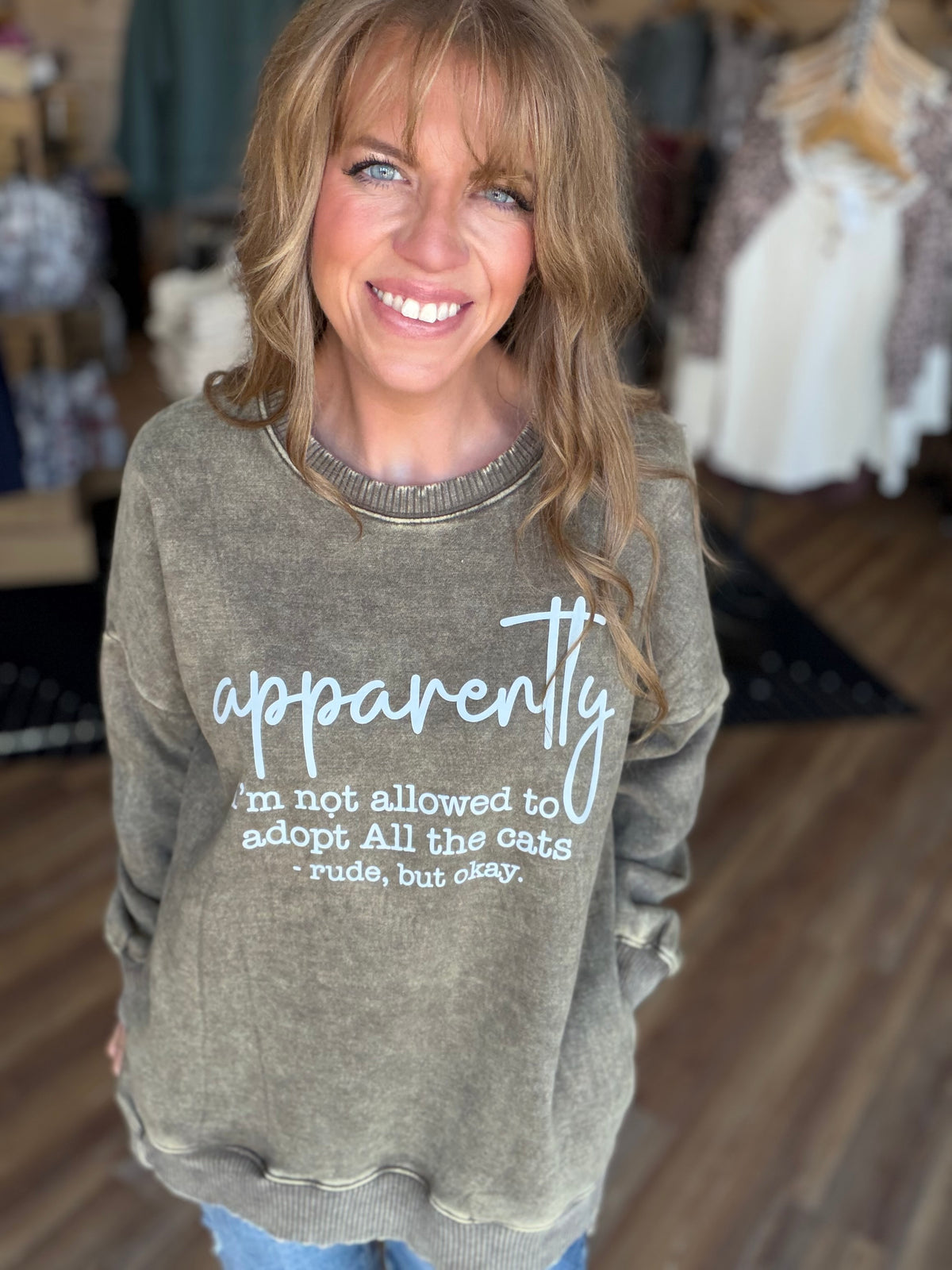 Adopt ALL The Cats Crew Sweatshirt