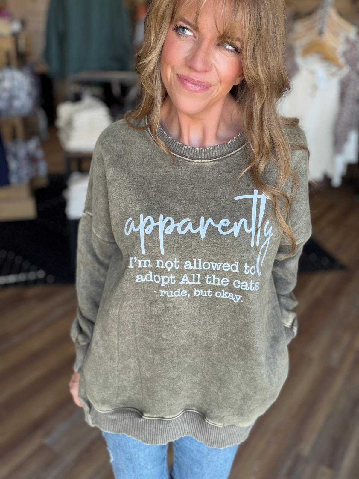 Adopt ALL The Cats Crew Sweatshirt