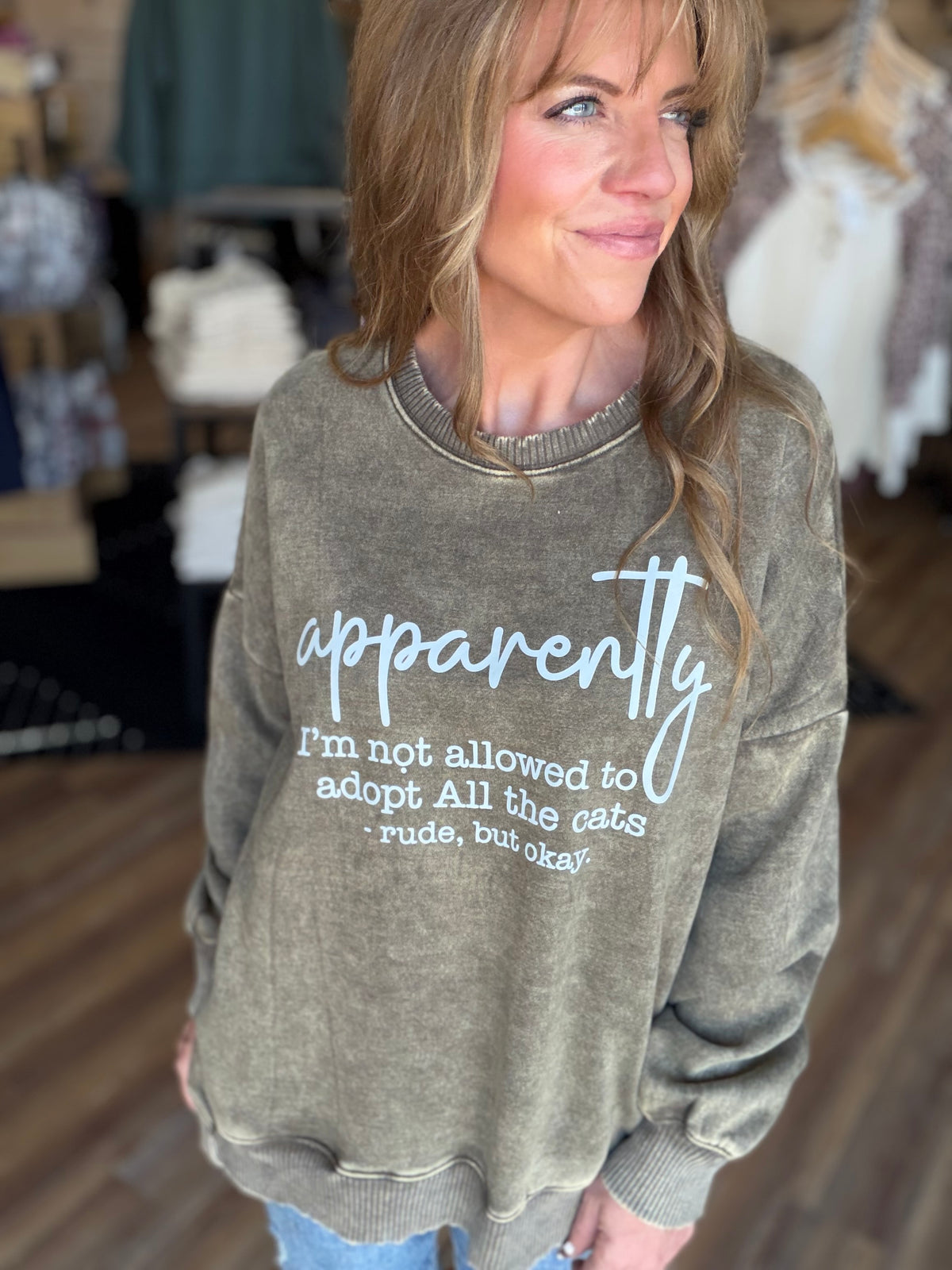 Adopt ALL The Cats Crew Sweatshirt