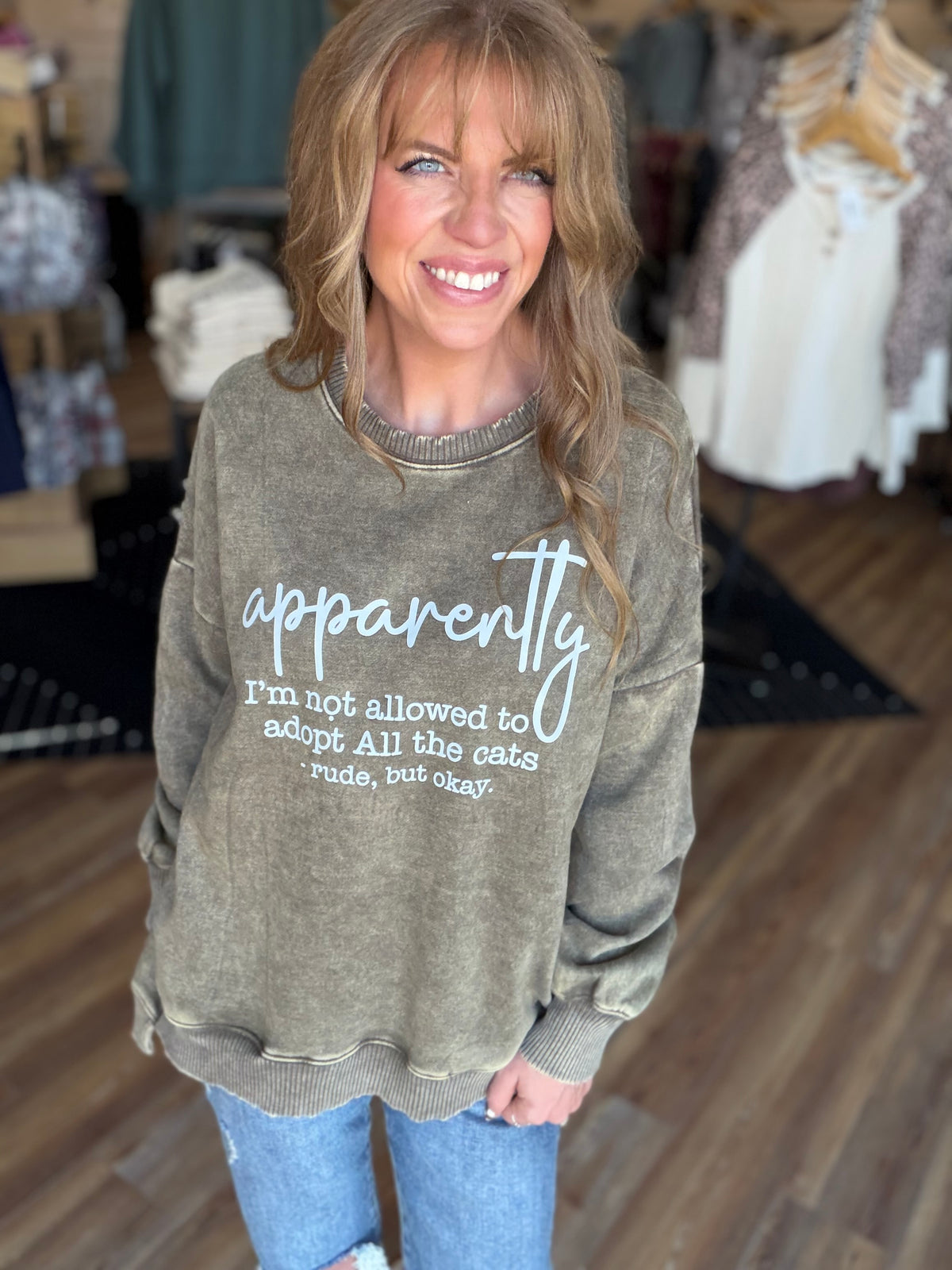 Adopt ALL The Cats Crew Sweatshirt