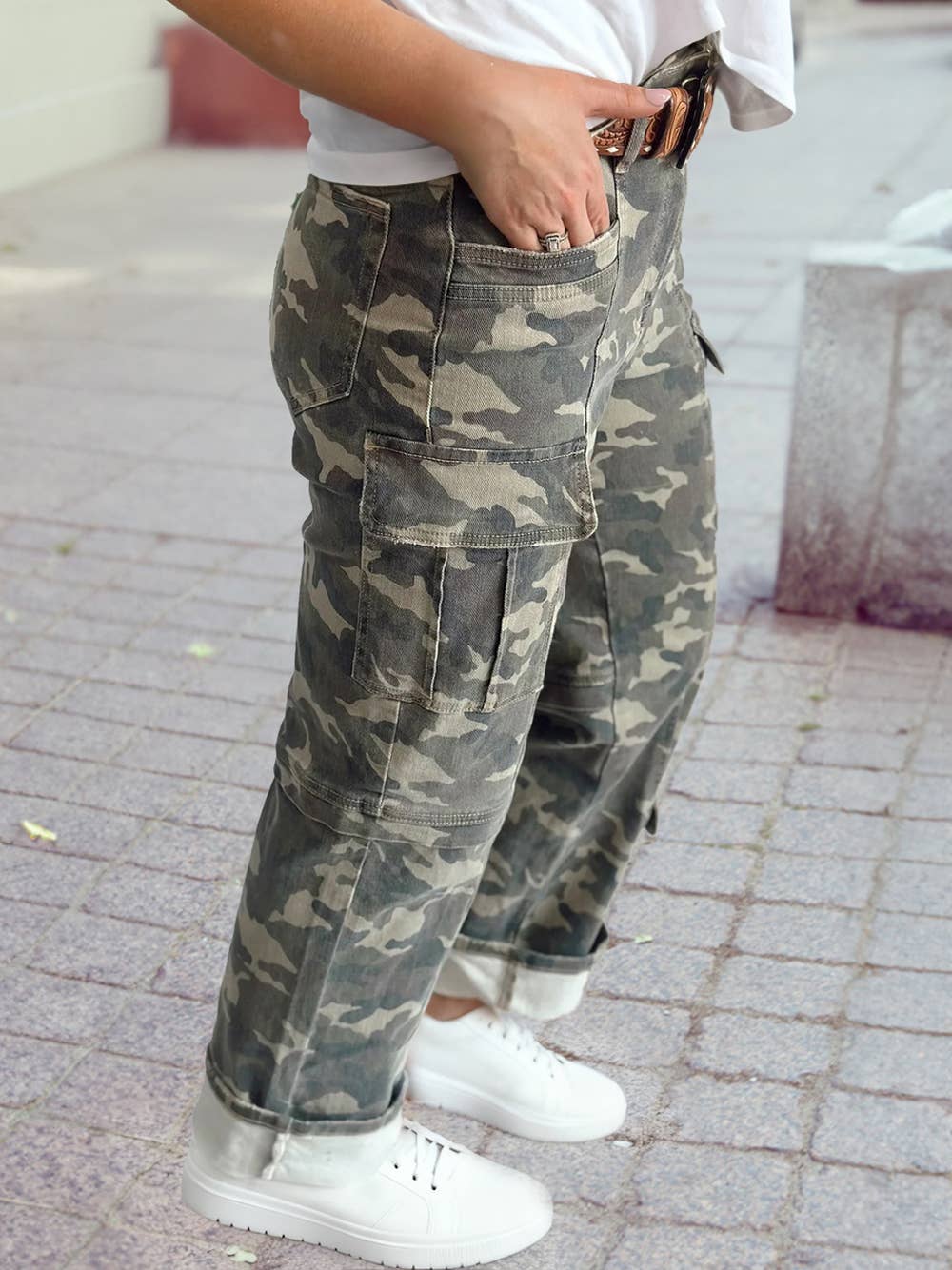Committed Camouflage Print Jeans